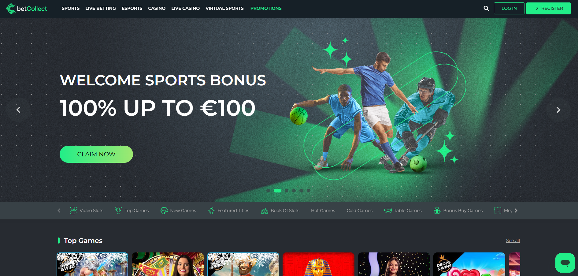Betcollect interface